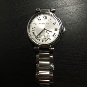 Michael Kors Silver and CZ Watch